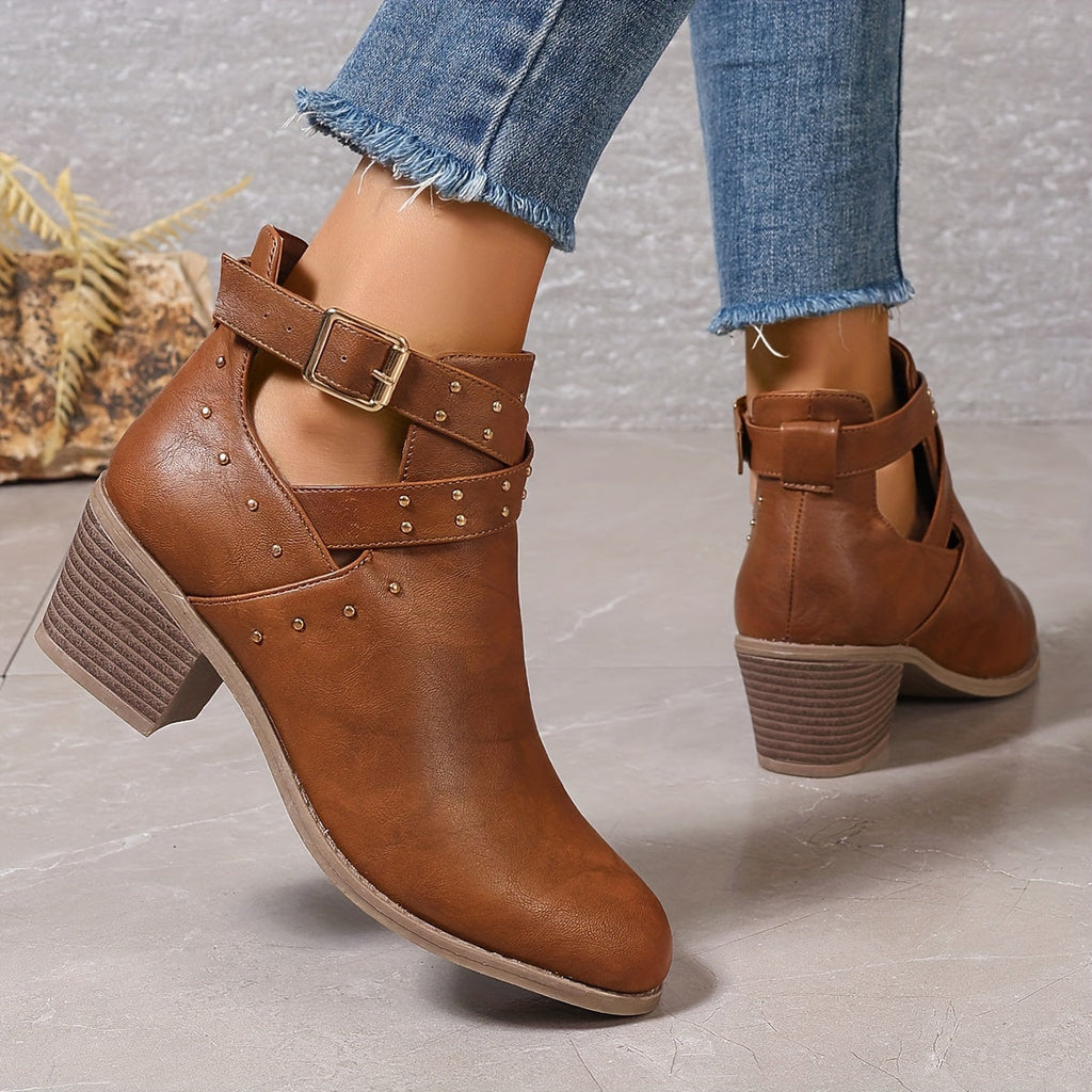 Lorena | Botines chelsea con hebilla