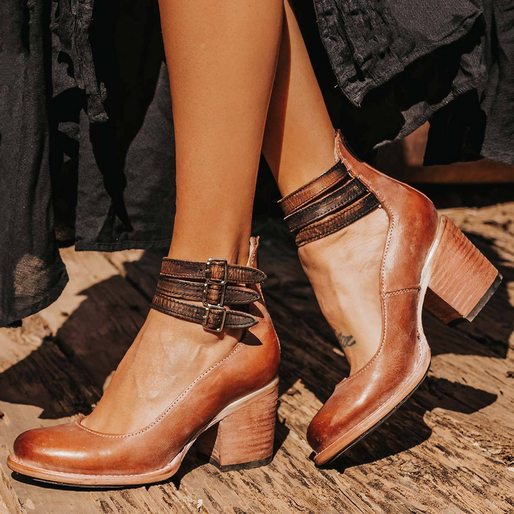 Camille | Tacones de cuero confort y sujeción perfecta