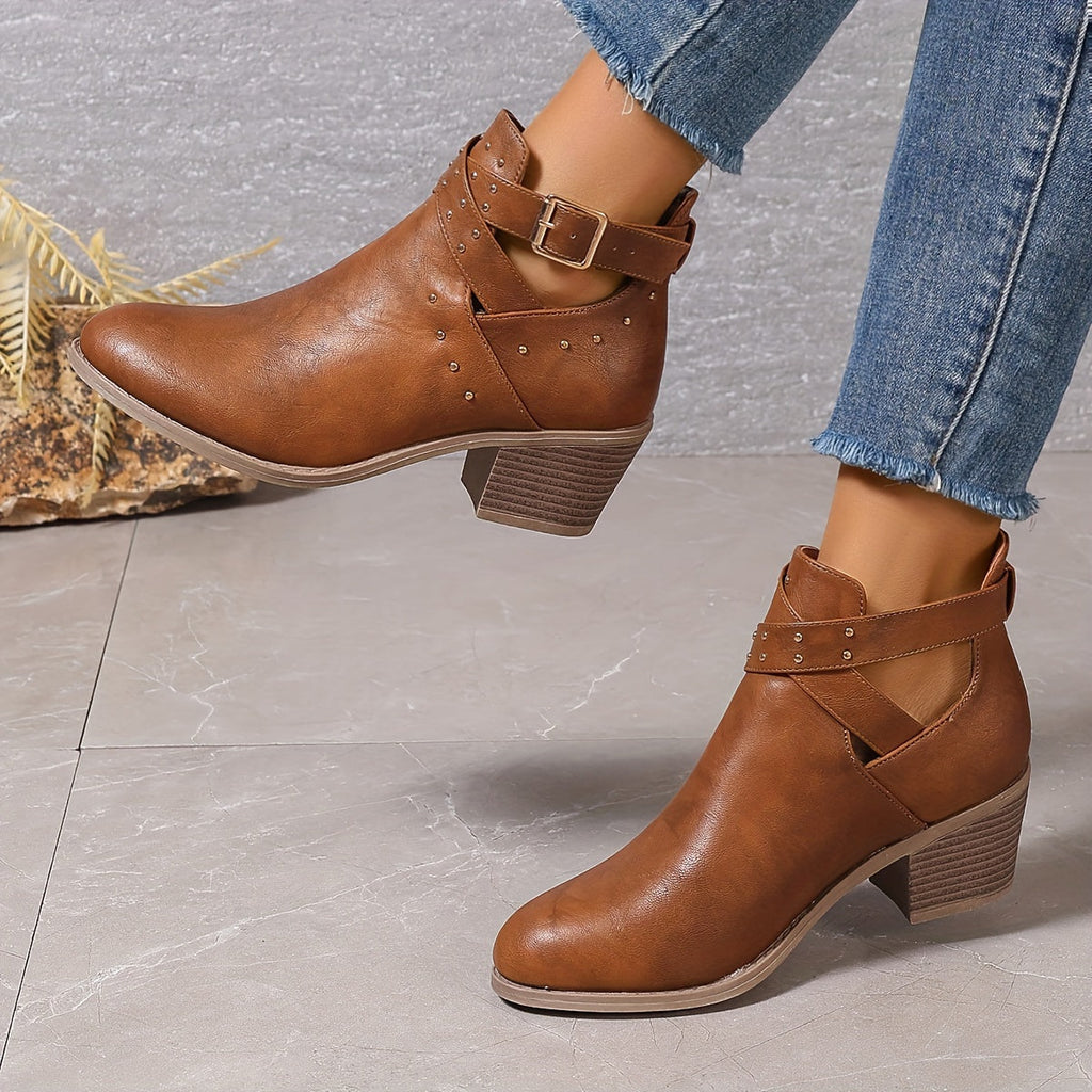 Lorena | Botines chelsea con hebilla