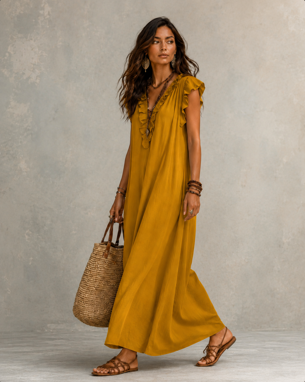 Vestido Largo Bohemio Camelia