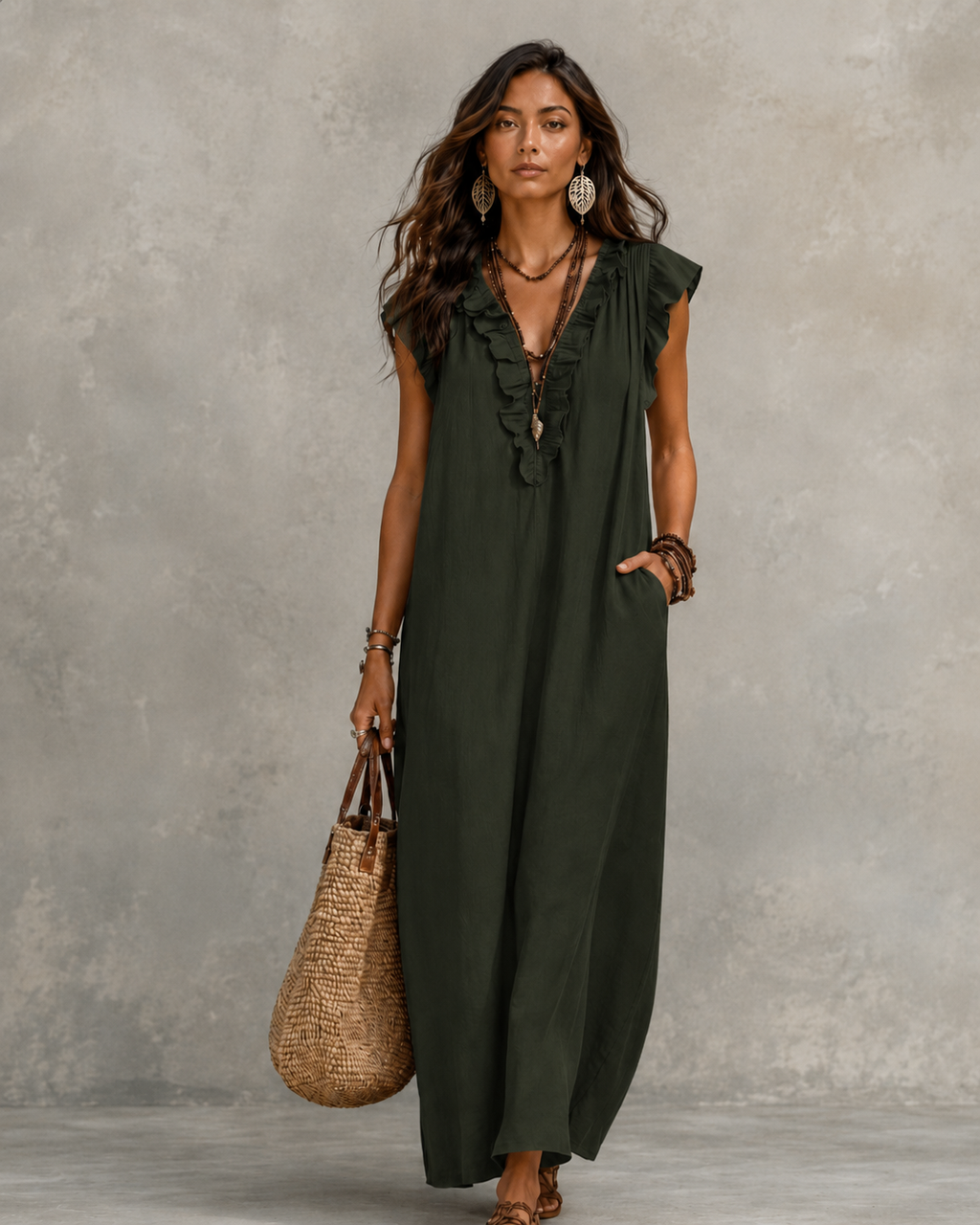 Vestido Largo Bohemio Camelia