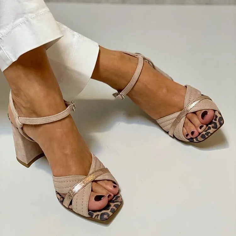 Lorrie | Tacones con tacón cruzado