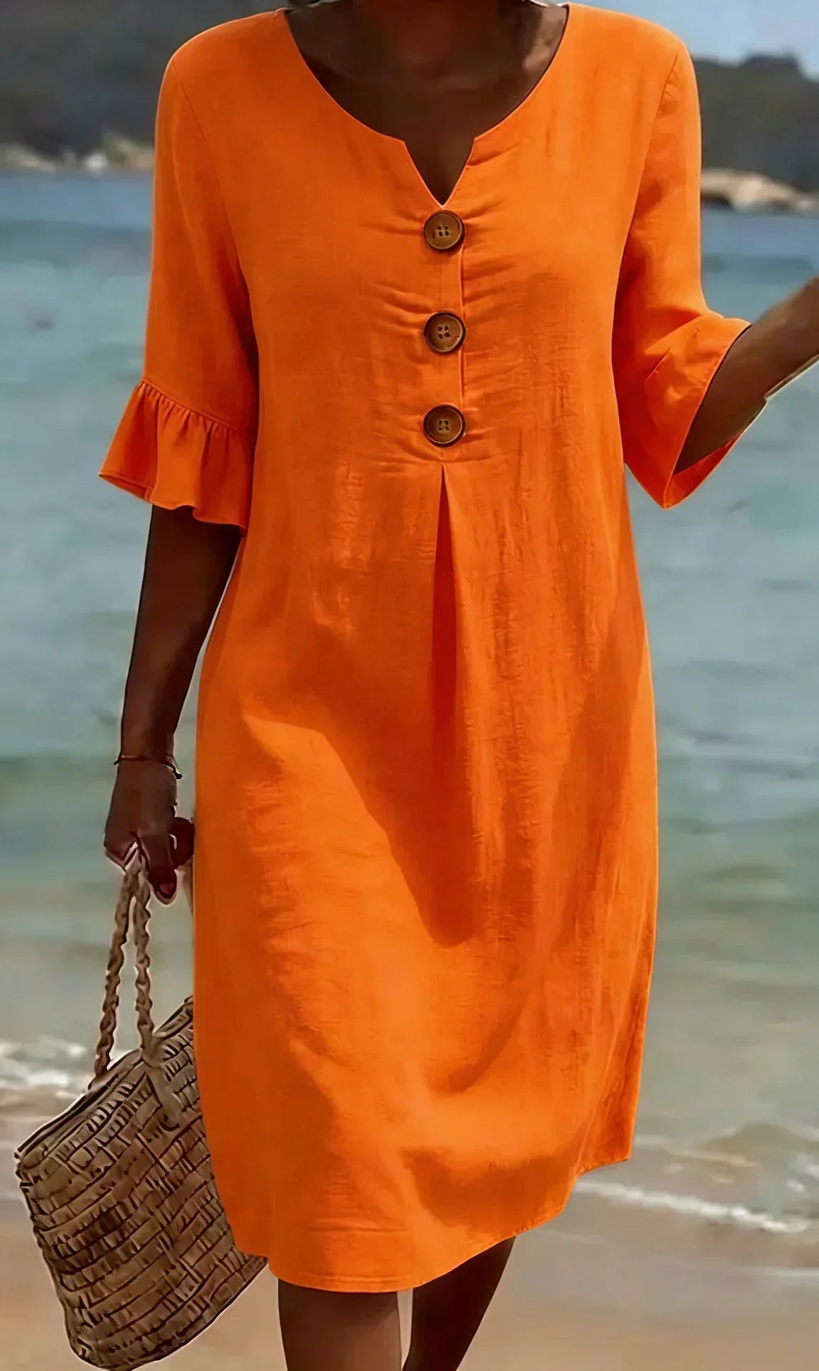 Nuria™ | Vestido texturizado de manga larga