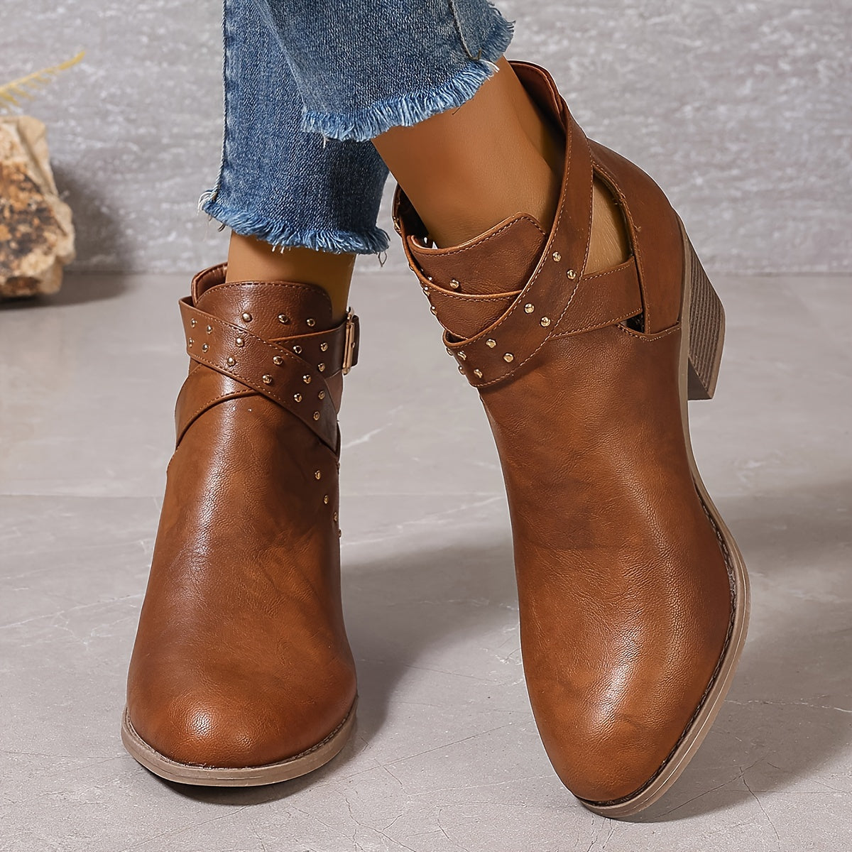 Lorena | Botines chelsea con hebilla