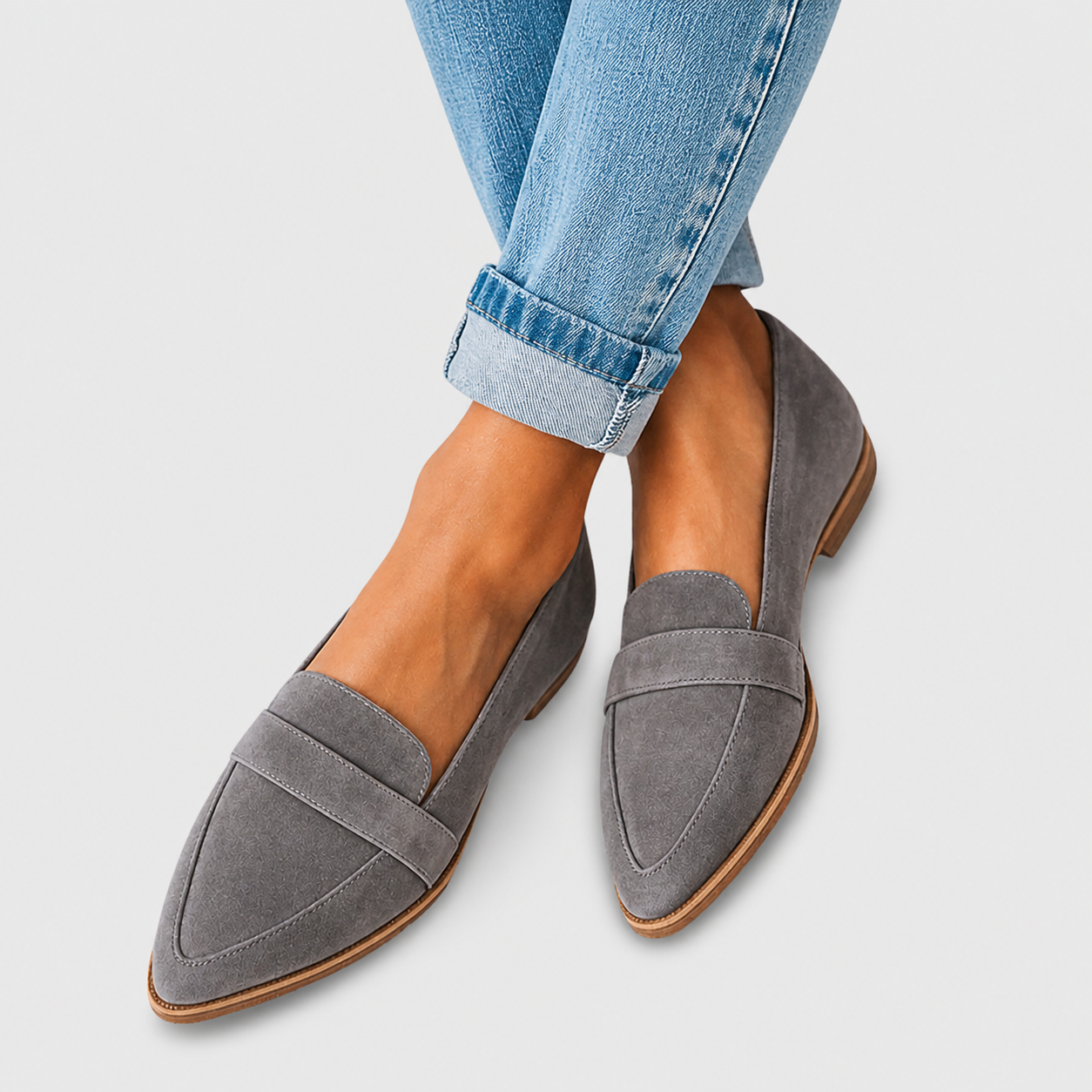 Helen | Zapatillas ortopédicas de ante suave