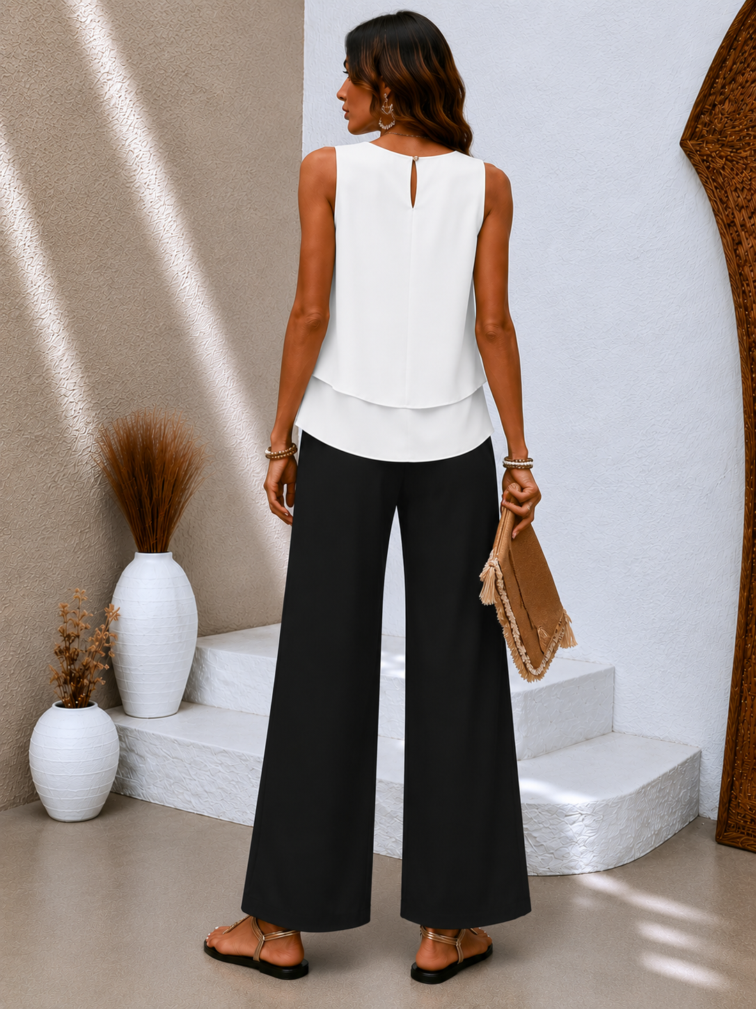 Conjunto Luxe Palazzo | Blusa + Pantalón