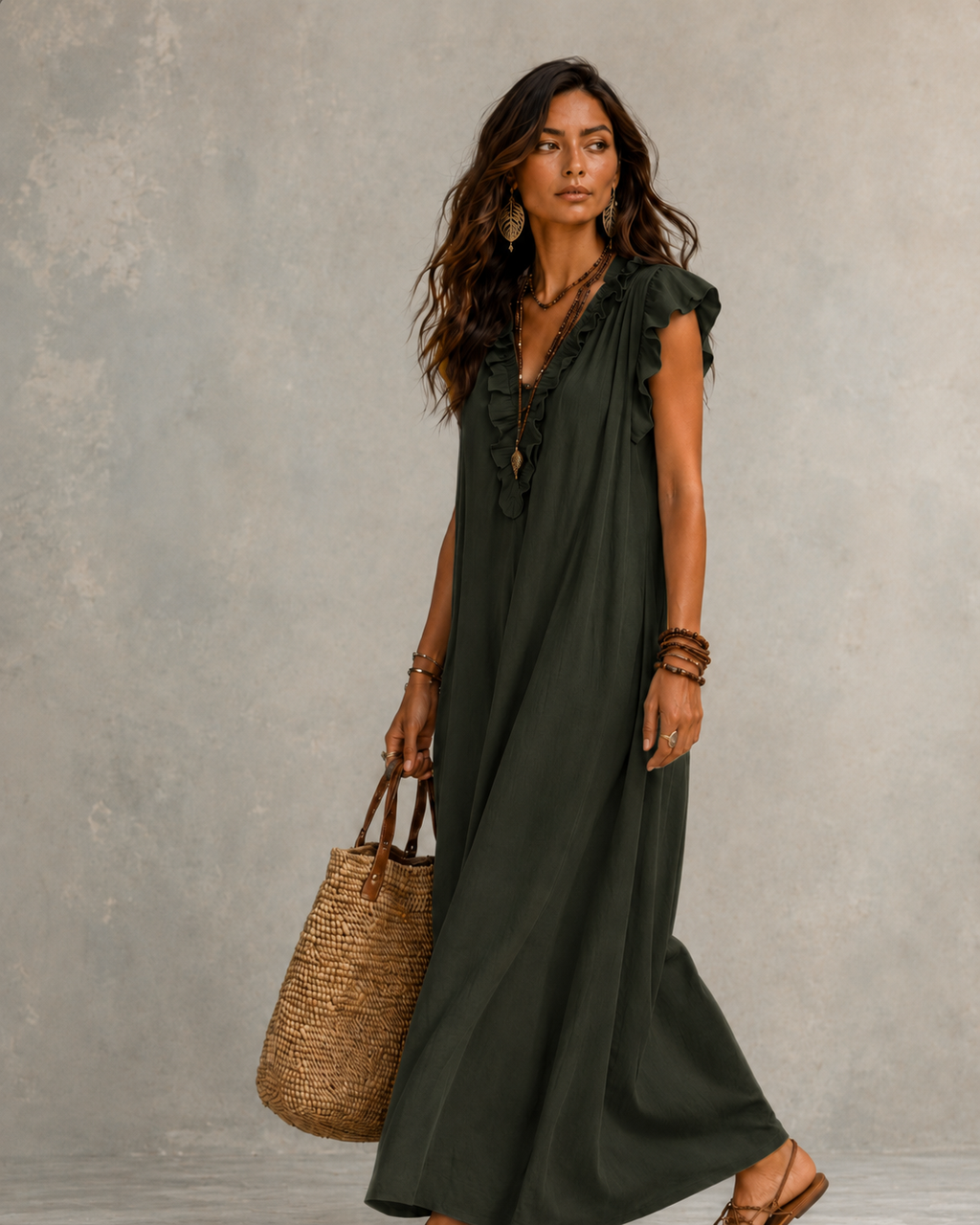 Vestido Largo Bohemio Camelia