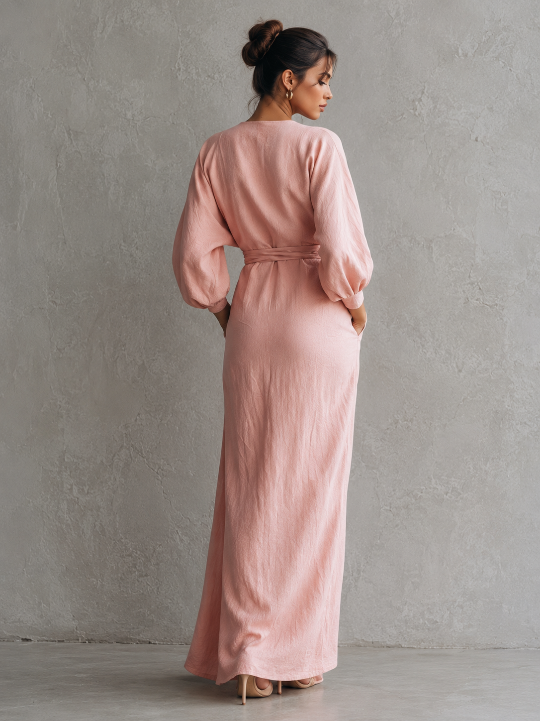 Nina | Vestido maxi minimalista de lino