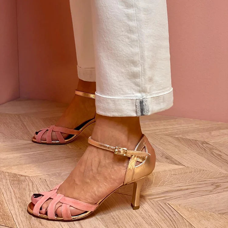 SANDALIAS ALTAS CON TIRAS