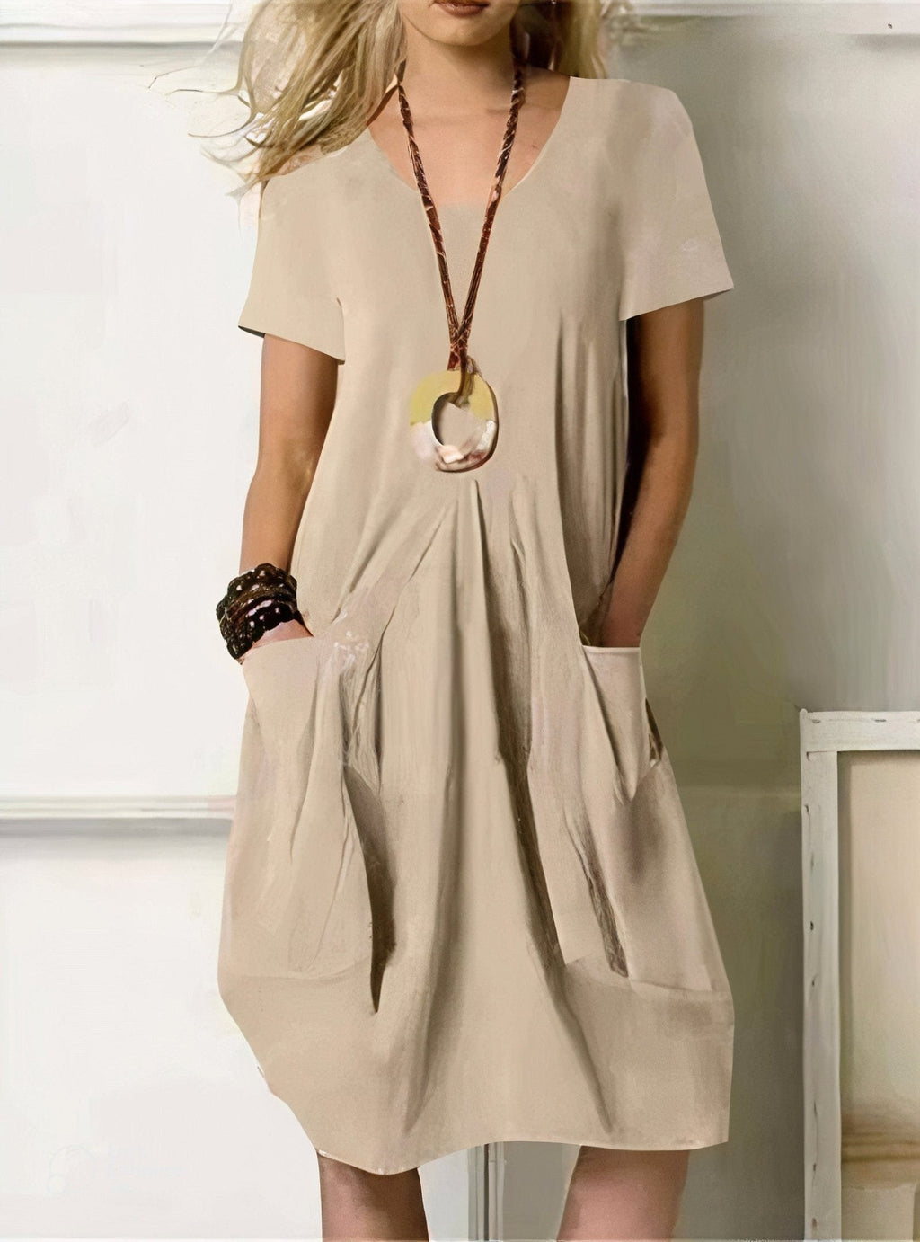 Daniela™ | Vestido maxi fluido casual