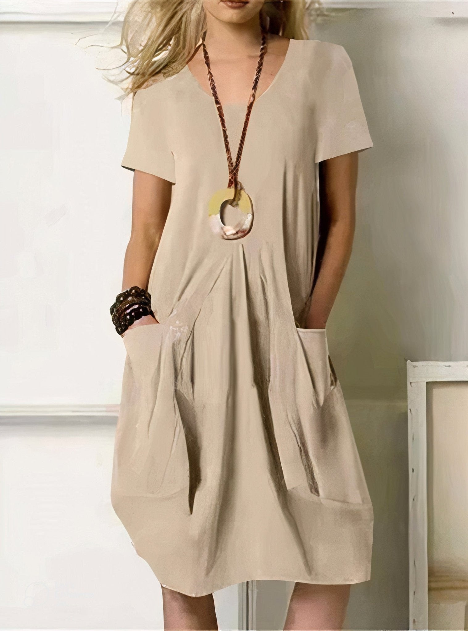 Daniela™ | Vestido maxi fluido casual