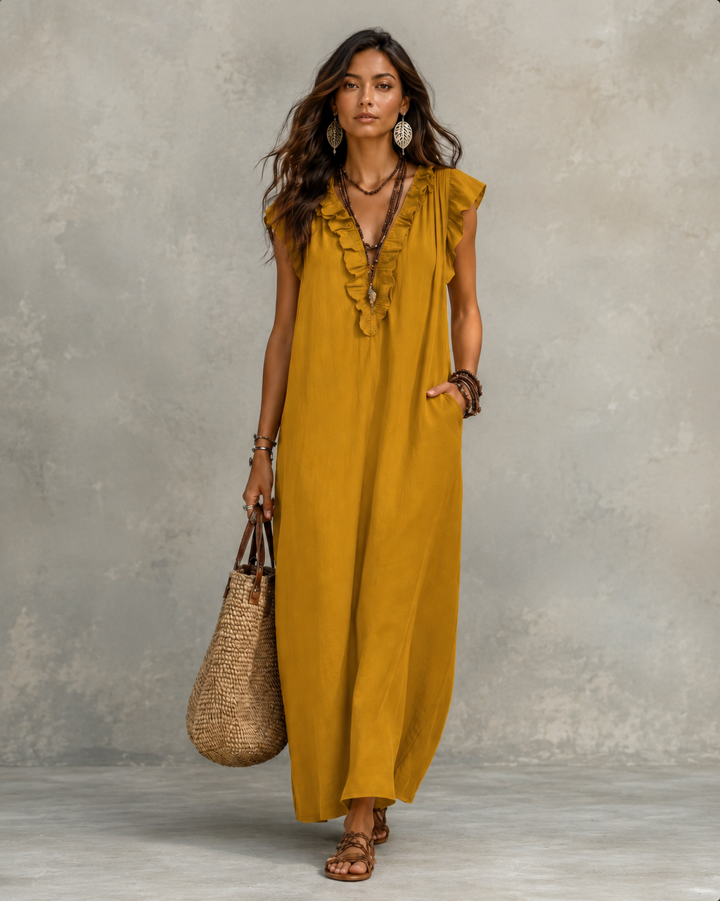 Vestido Largo Bohemio Camelia