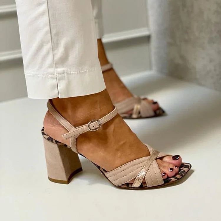 Lorrie | Tacones con tacón cruzado