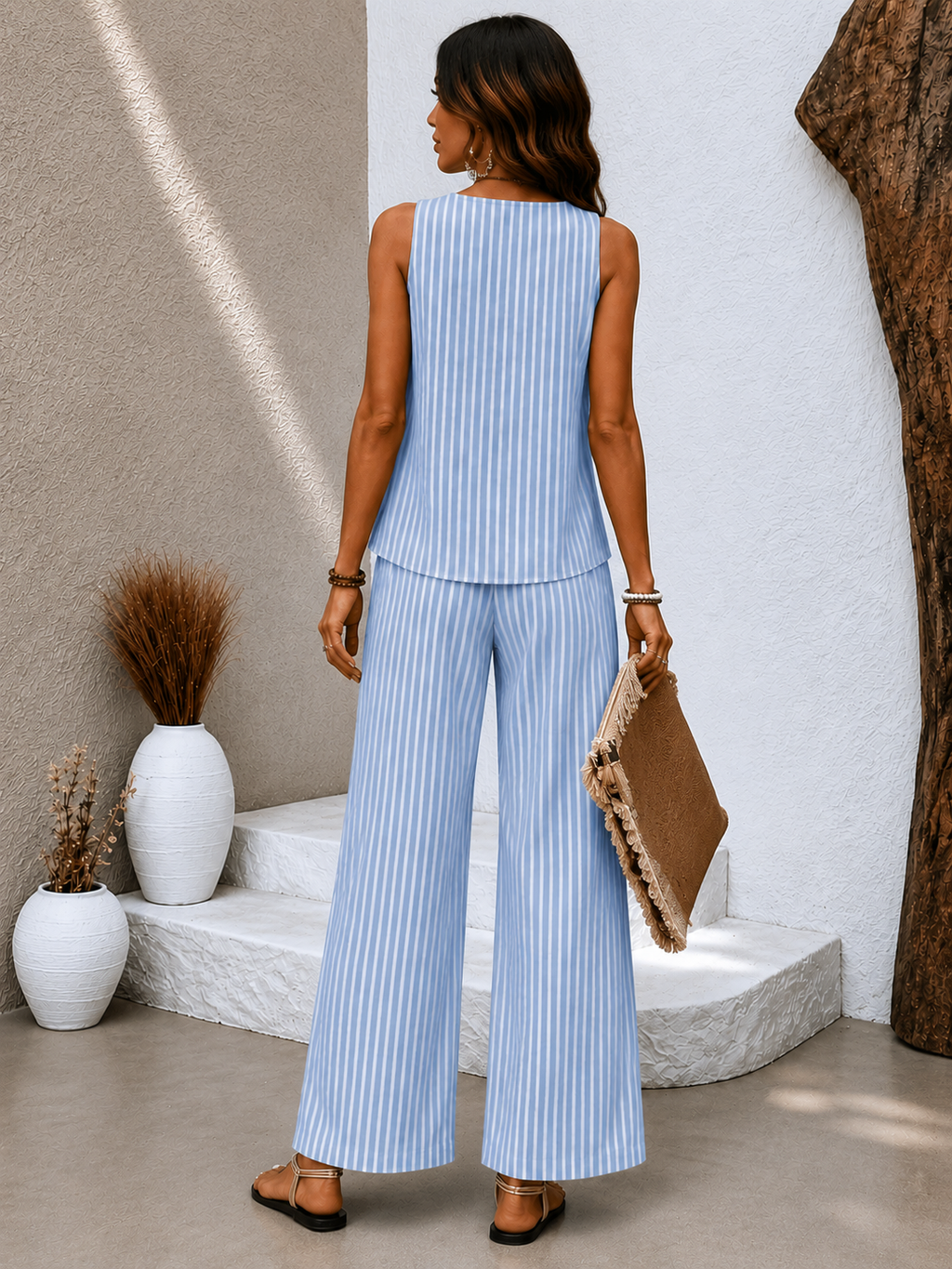 Conjunto Luxe Fresco | Blusa + Pantalón