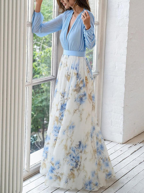 Abigail™ - Vestido Maxi con Deslumbrante Estampado Floral