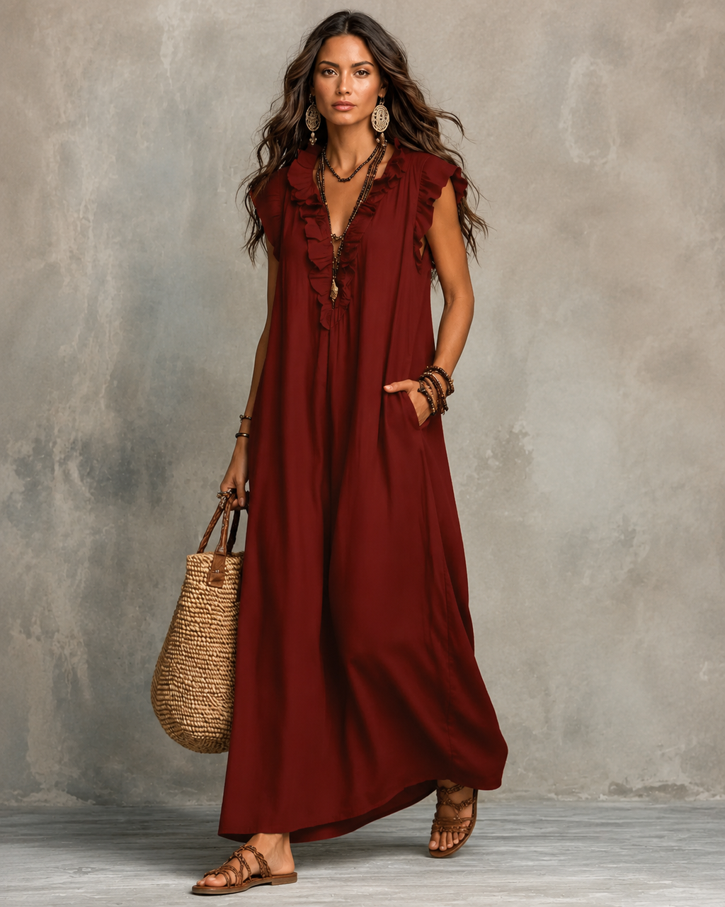 Vestido Largo Bohemio Camelia