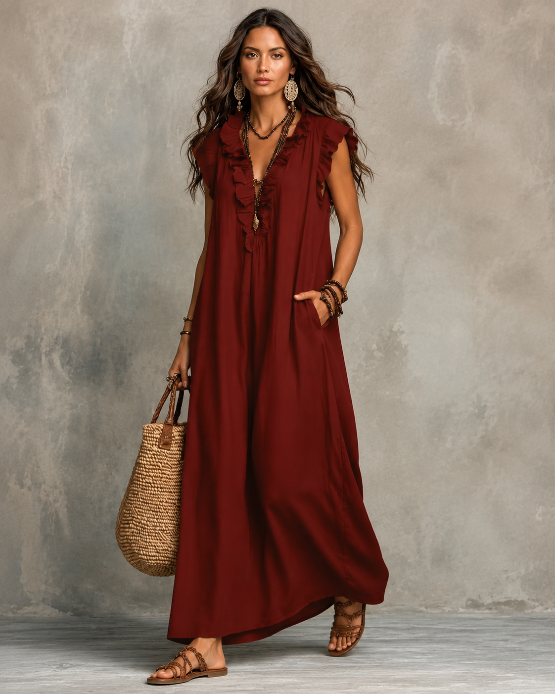 Vestido Largo Bohemio Camelia