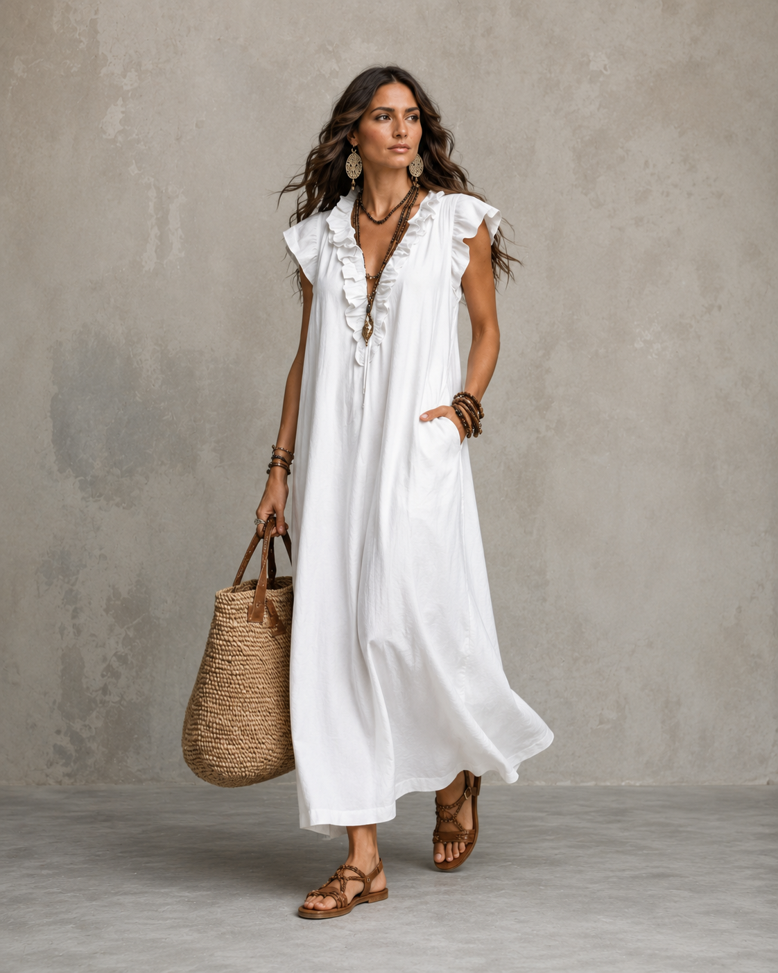 Vestido Largo Bohemio Camelia