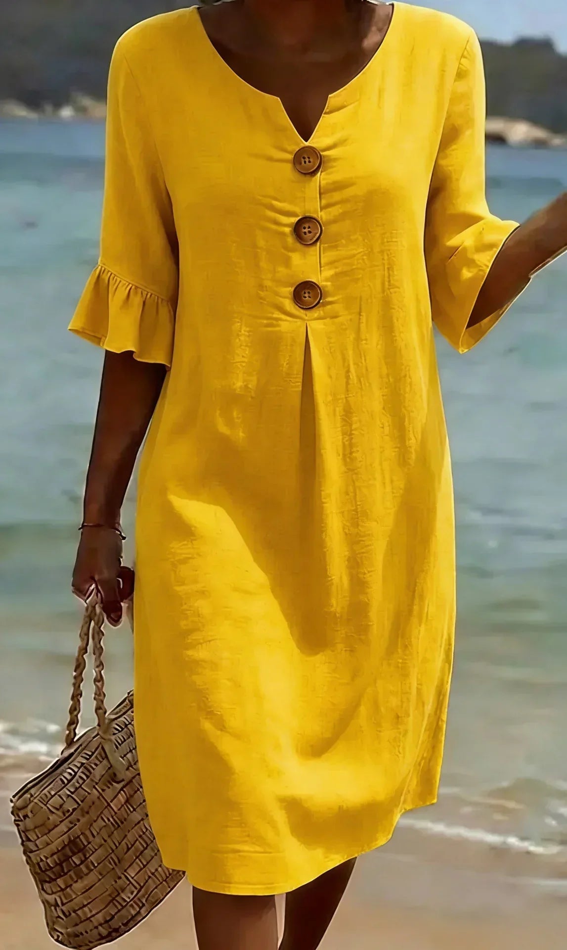 Nuria™ | Vestido texturizado de manga larga
