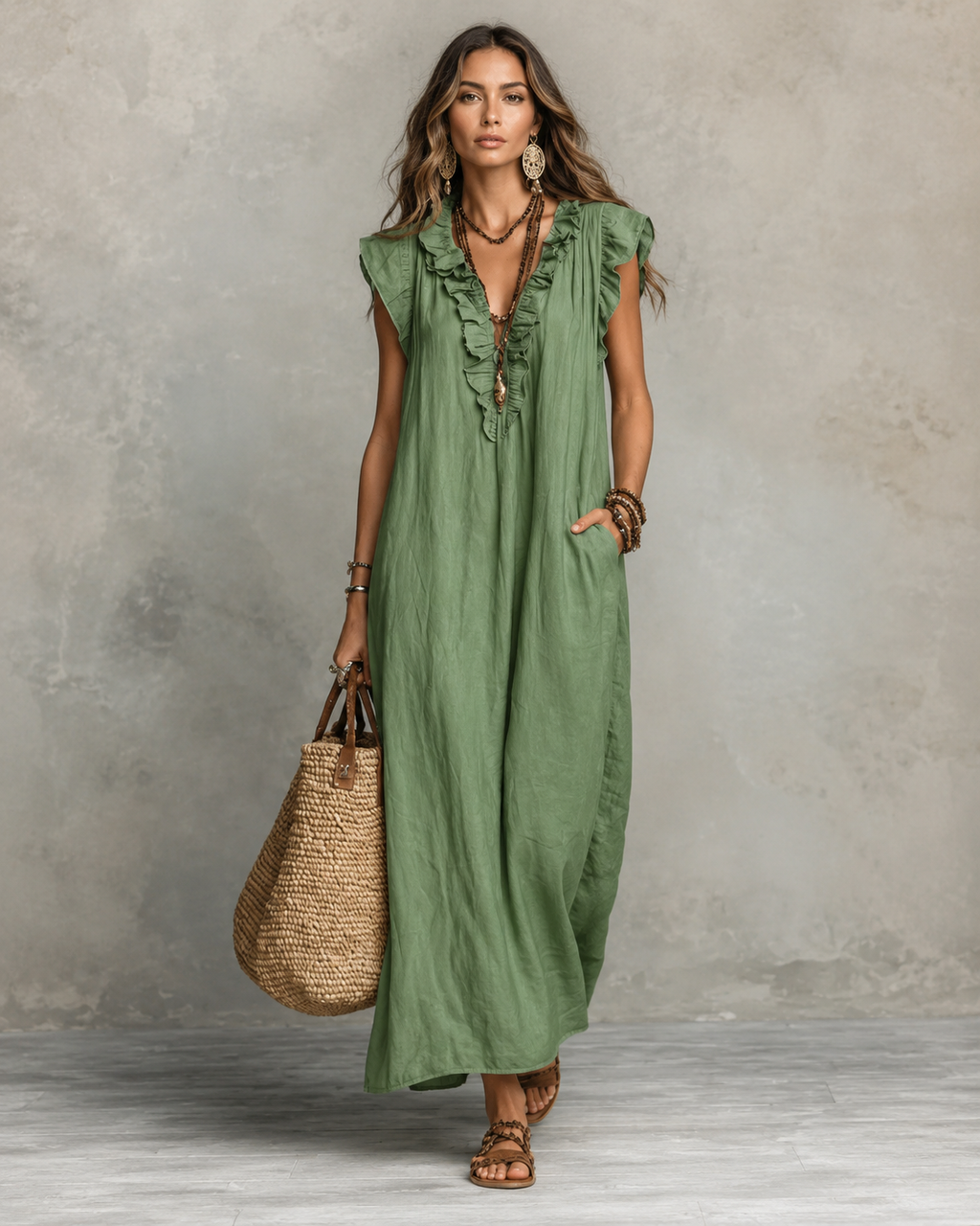 Vestido Largo Bohemio Camelia