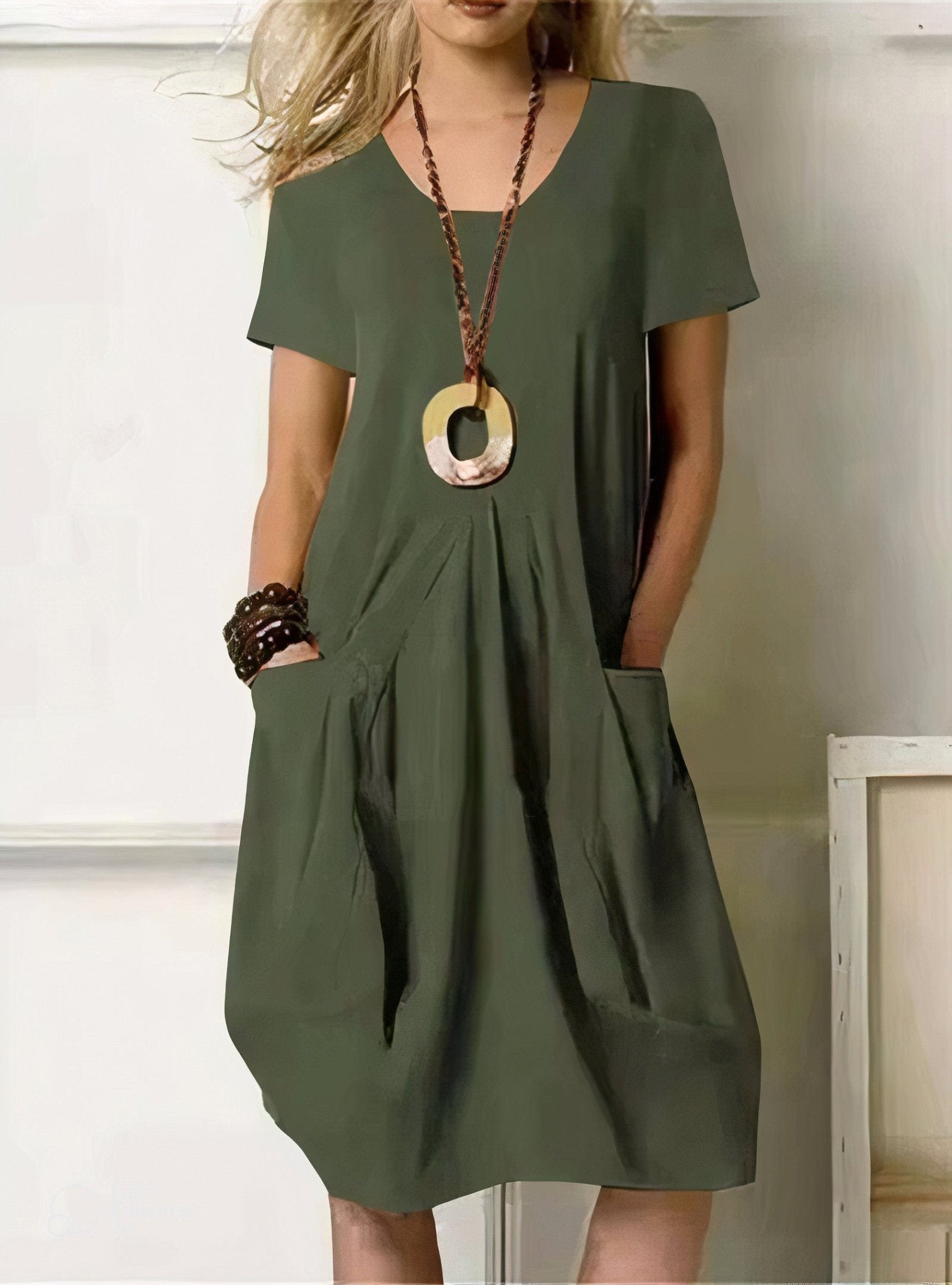 Daniela™ | Vestido maxi fluido casual