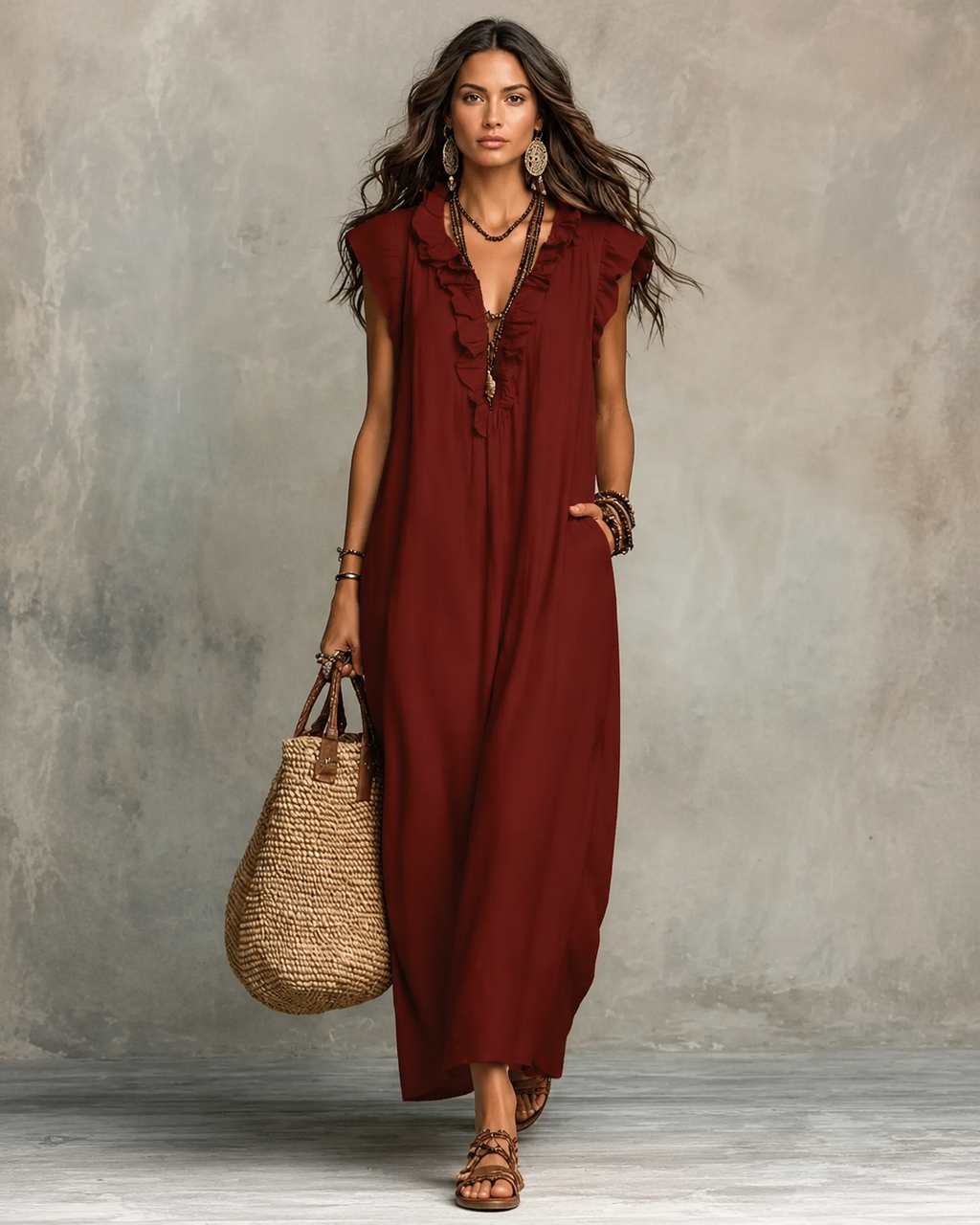 Vestido Largo Bohemio Camelia
