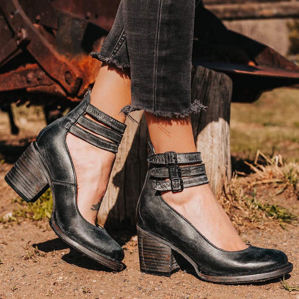 Camille | Tacones de cuero confort y sujeción perfecta