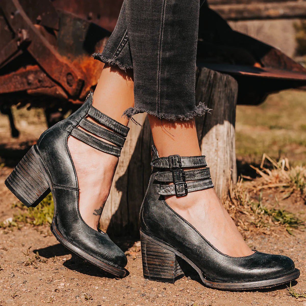 Camille | Tacones de cuero confort y sujeción perfecta