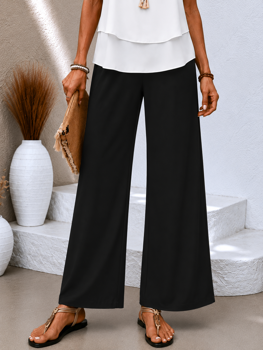 Conjunto Luxe Palazzo | Blusa + Pantalón