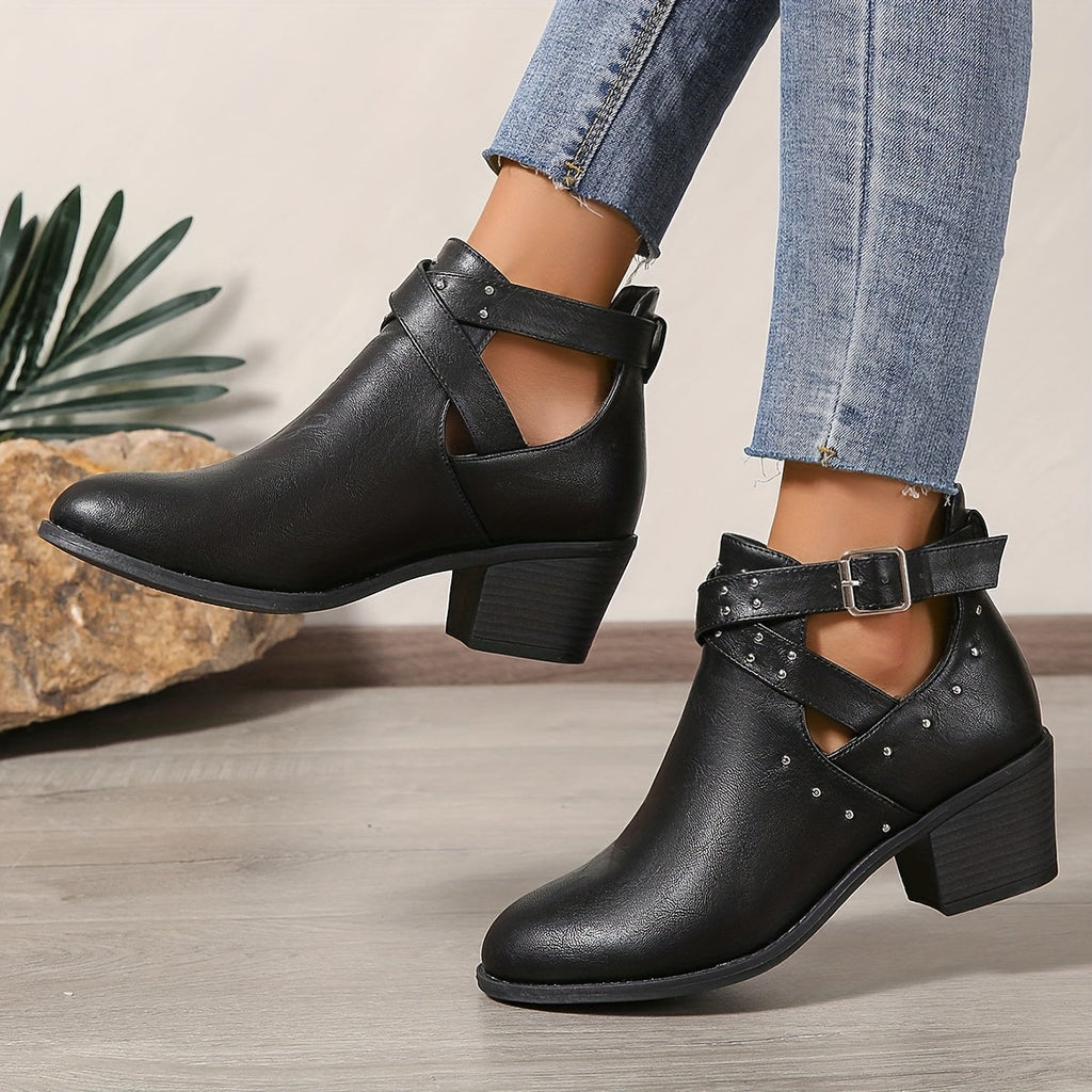 Lorena | Botines chelsea con hebilla