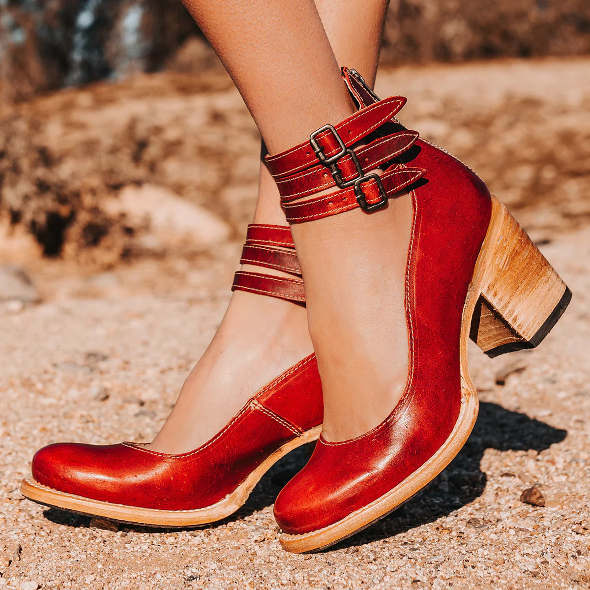 Camille | Tacones de cuero confort y sujeción perfecta