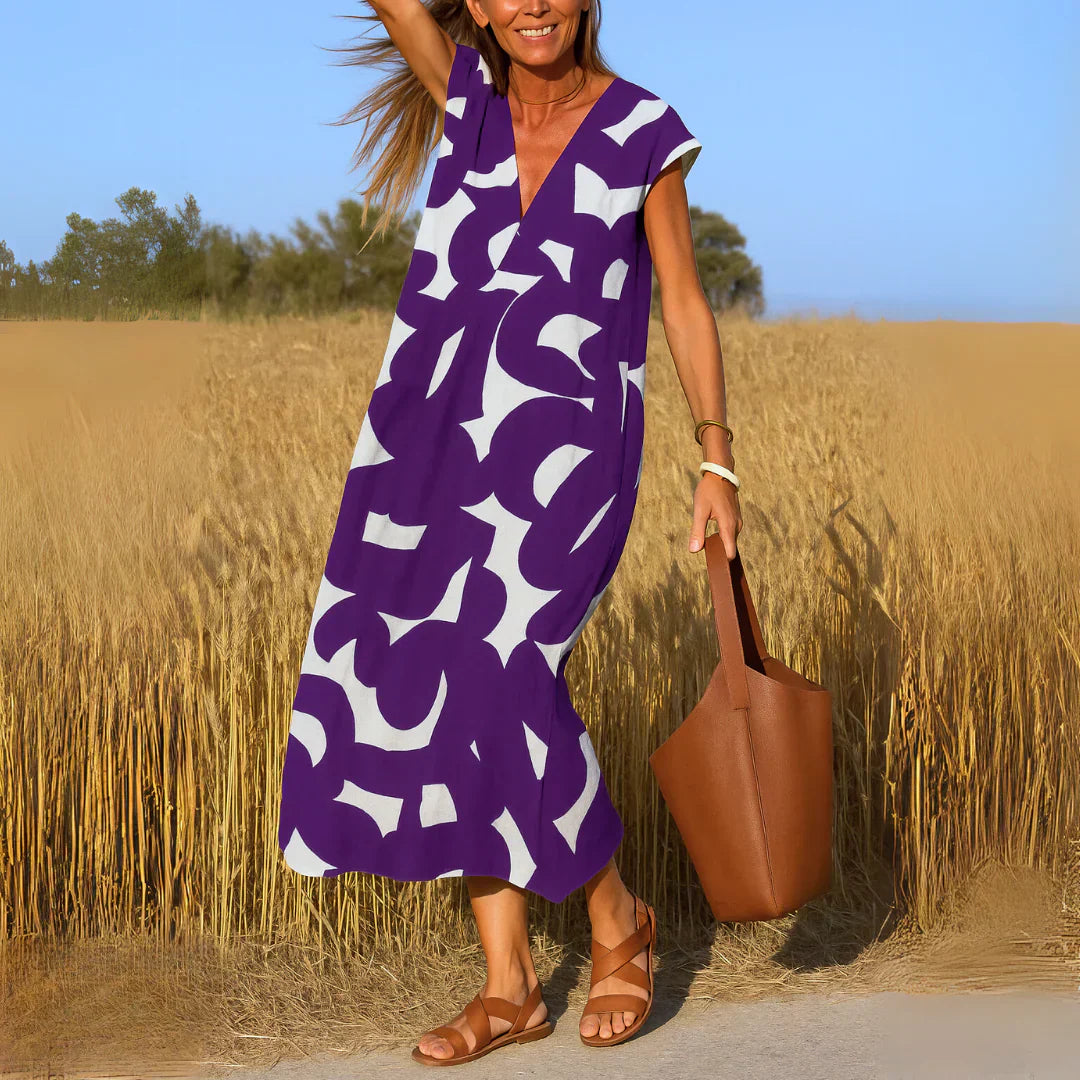 Lola™ | Vestido Maxi con Detalle de Calado
