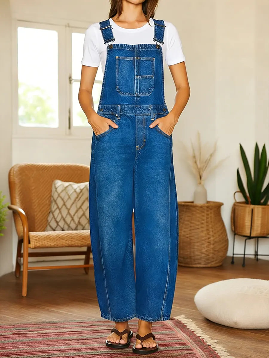 Nora | Mono denim para jardinería con bolsillos