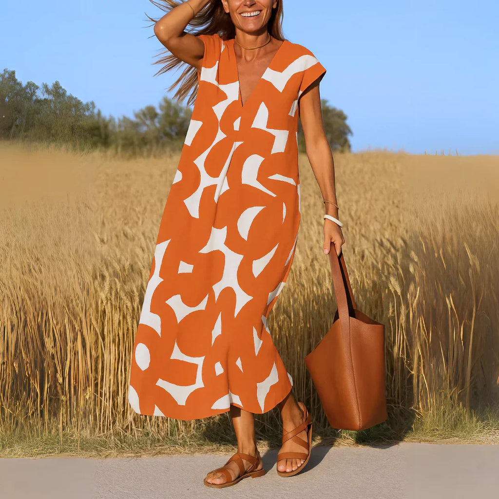 Lola™ | Vestido Maxi con Detalle de Calado