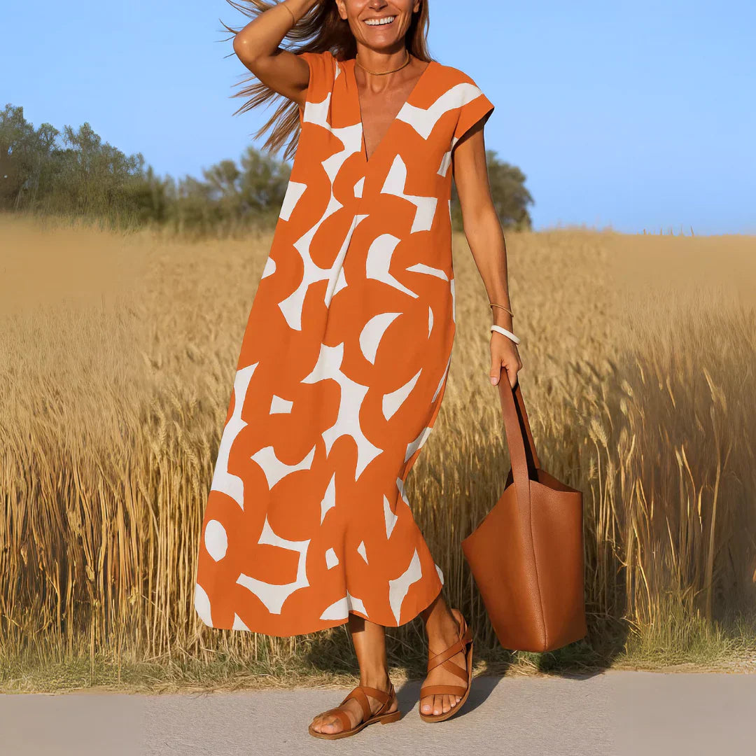 Lola™ | Vestido Maxi con Detalle de Calado
