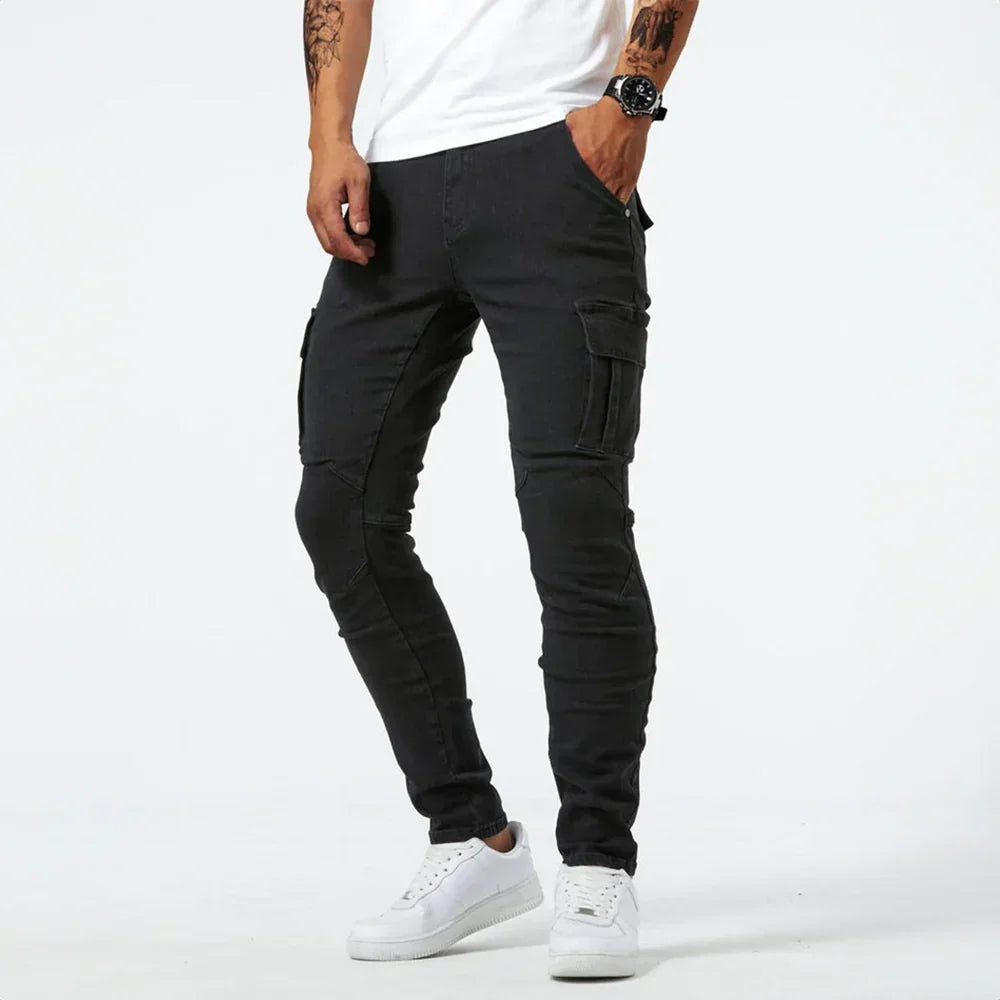 Vandeli™ | Jeans cargo elásticos