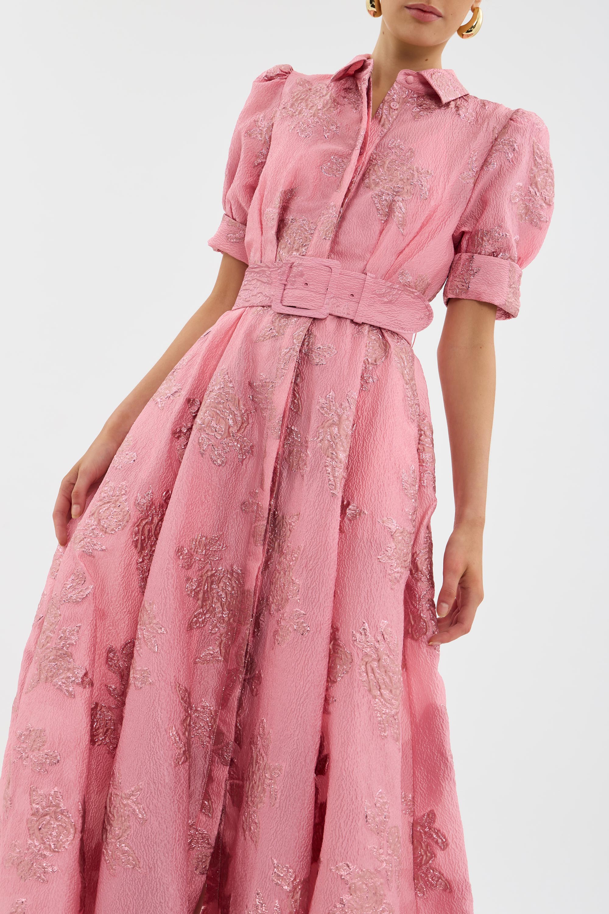 Amparo™ | Vestido con Mangas Cortas Abullonadas