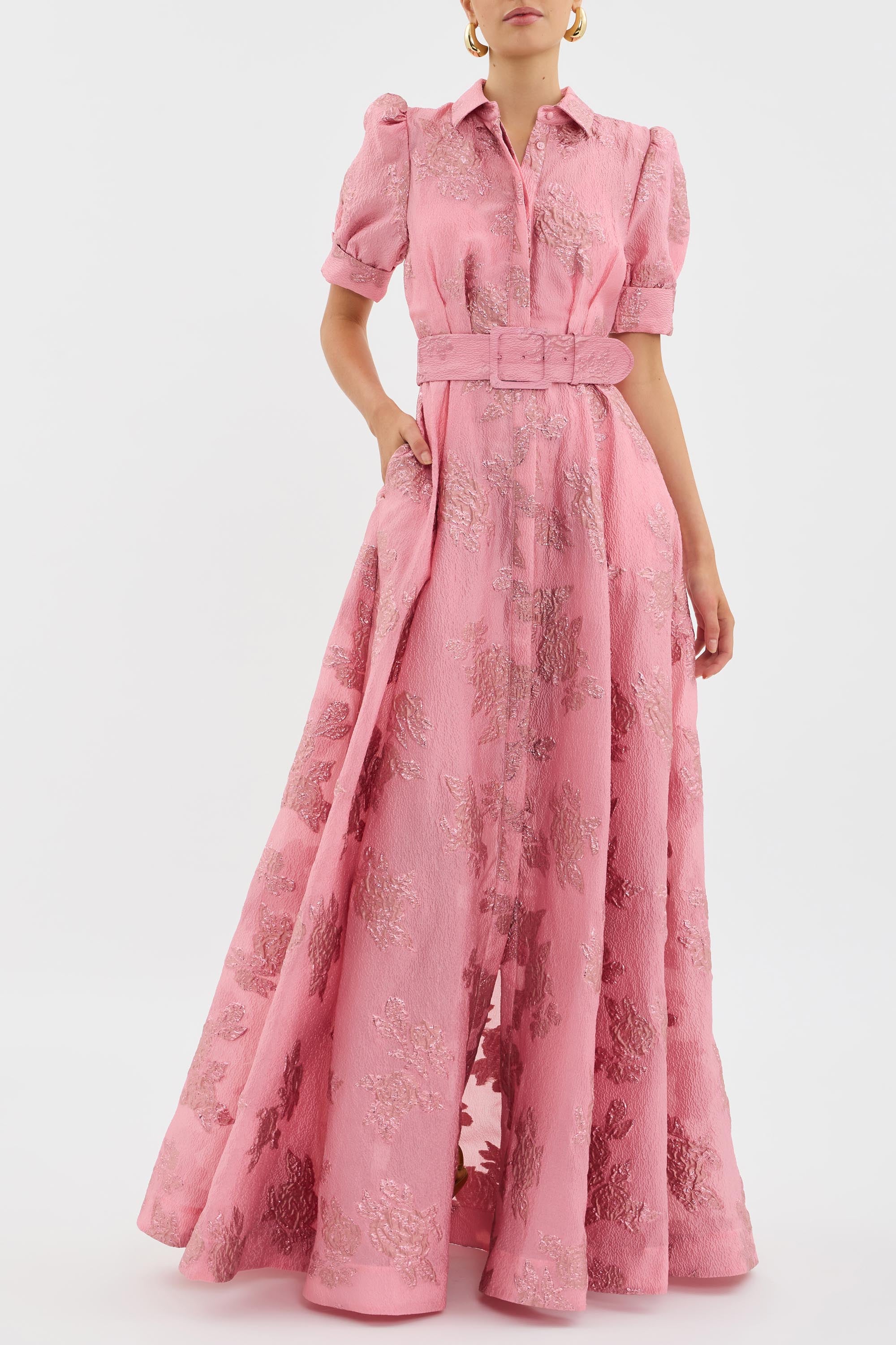 Amparo™ | Vestido con Mangas Cortas Abullonadas