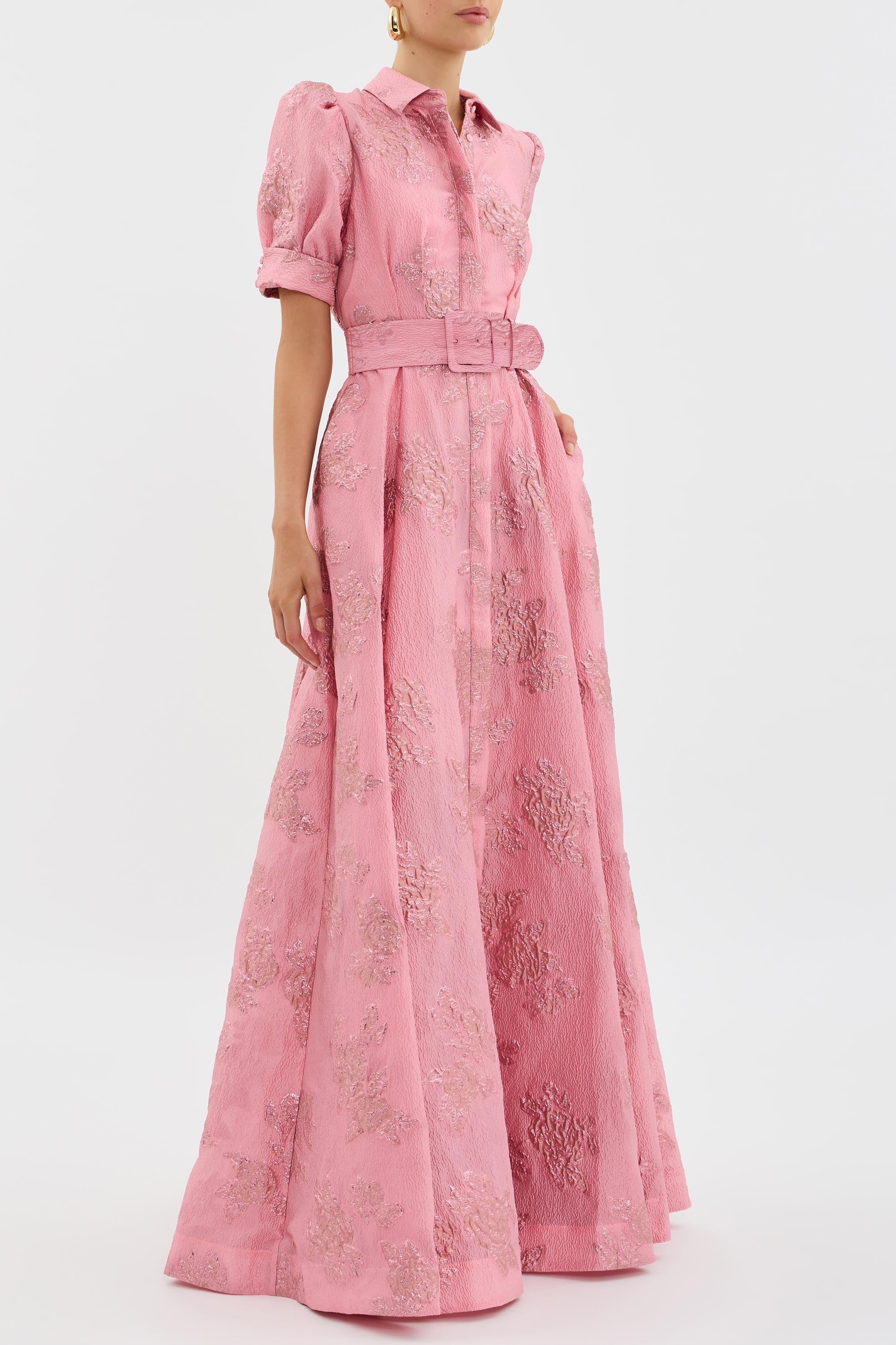 Amparo™ | Vestido con Mangas Cortas Abullonadas