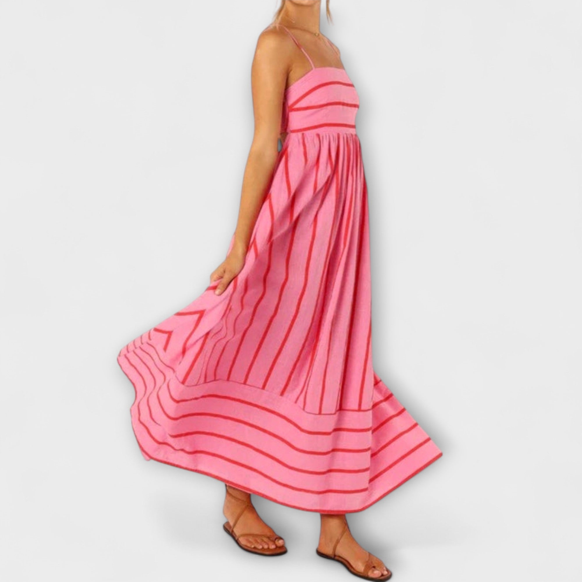 Svea - Vestido maxi en Bare Bloom