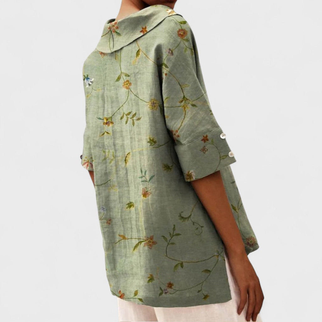 Lenka - Top elegante con escote en V