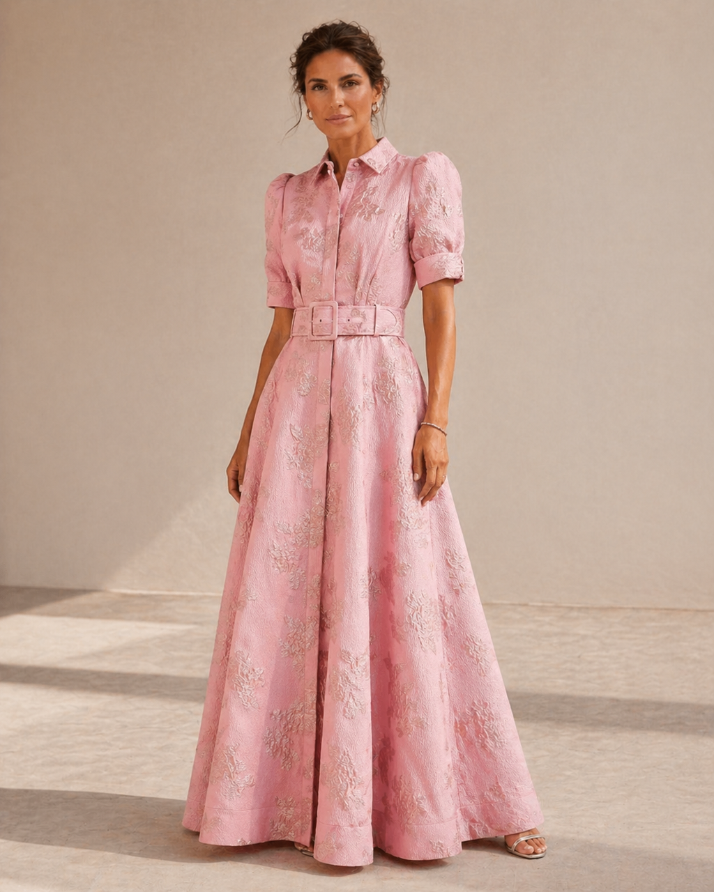 Amparo™ | Vestido con Mangas Cortas Abullonadas