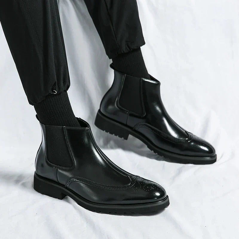 Dwight™ | Botas Chelsea de Cuero Sintético