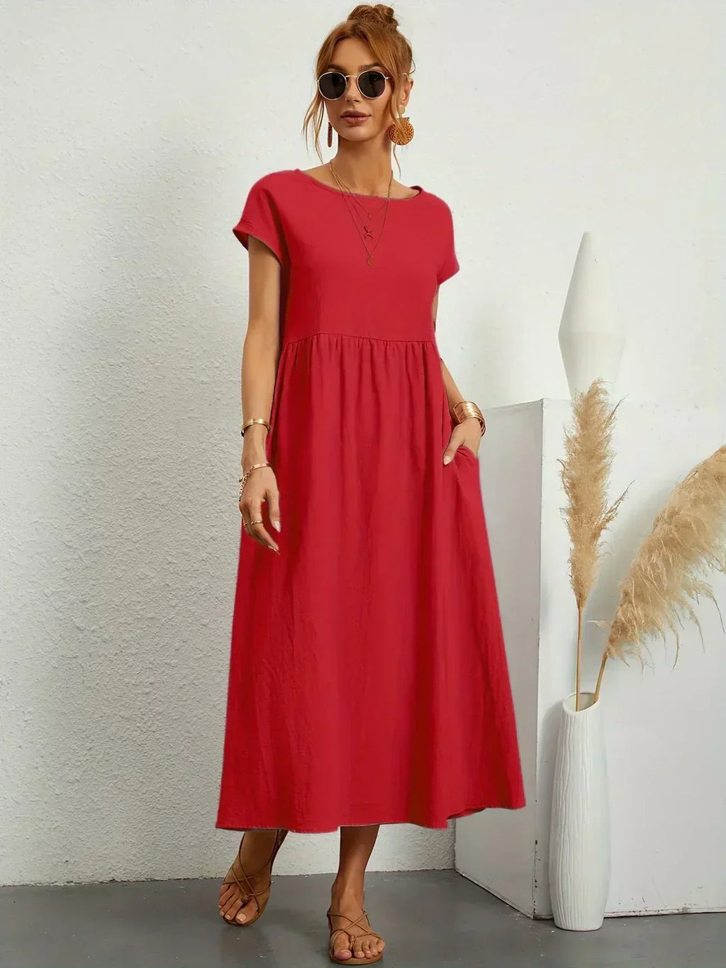 Raquel™ | Vestido midi fluido