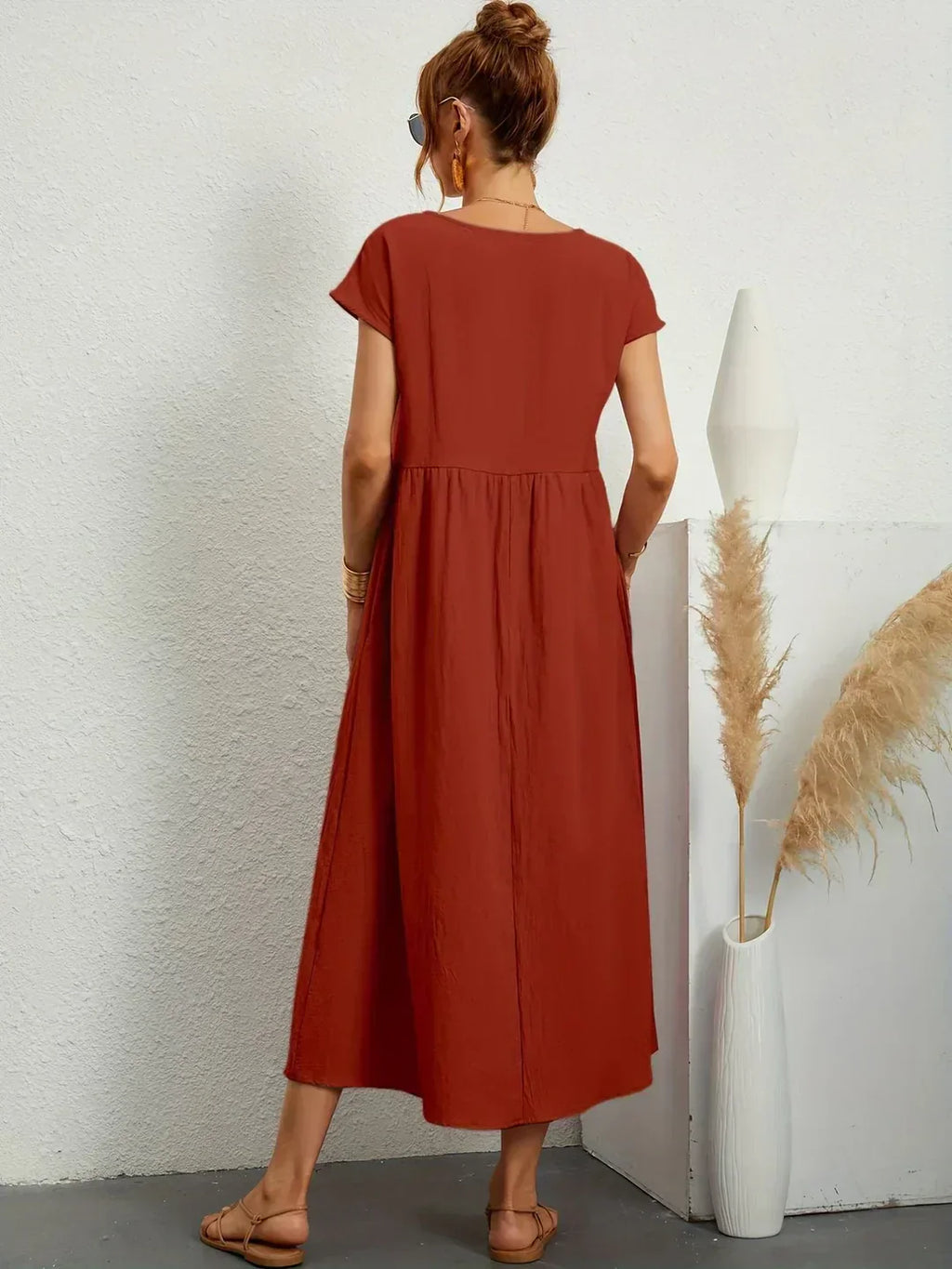 Raquel™ | Vestido midi fluido