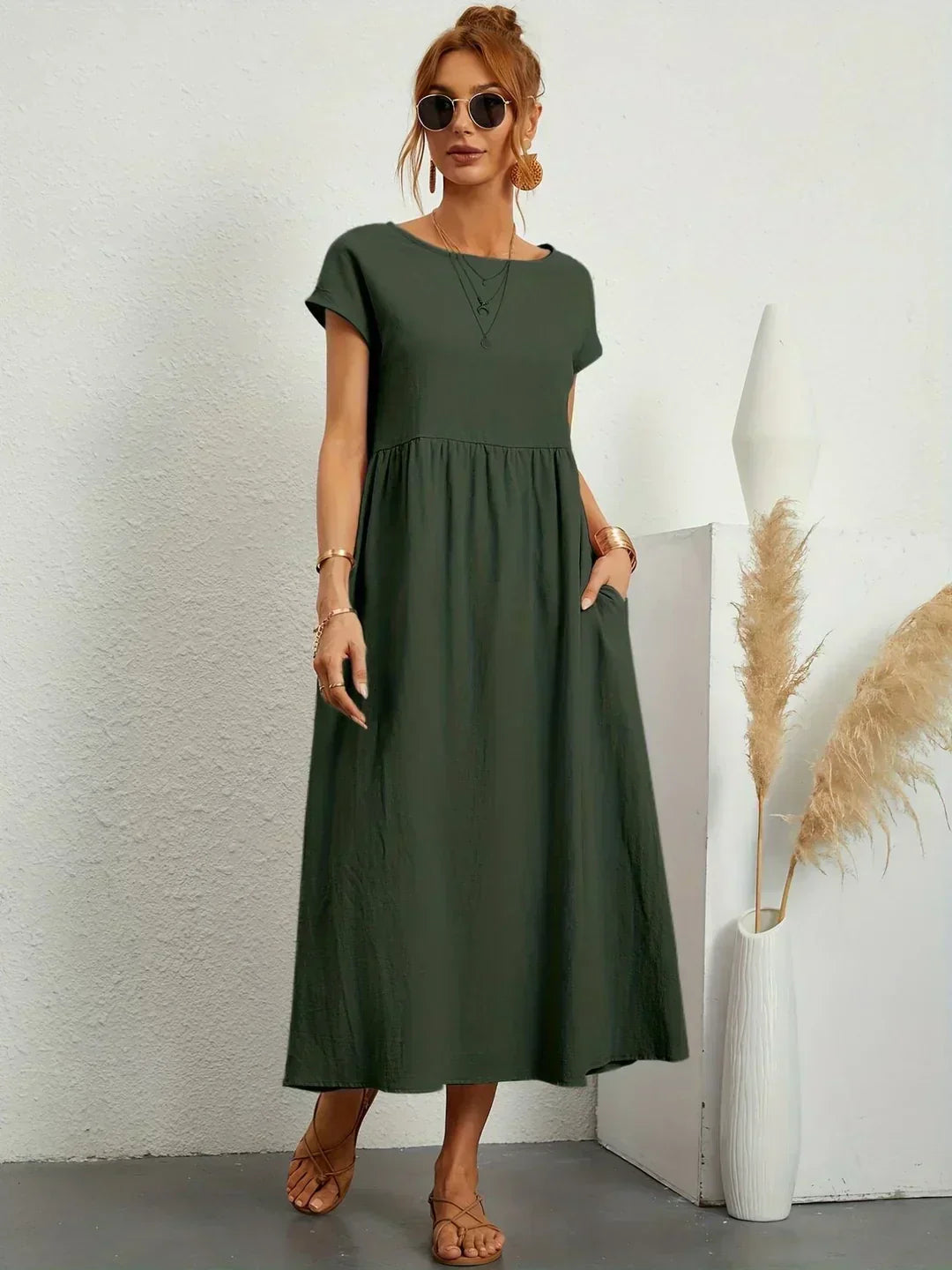 Raquel™ | Vestido midi fluido