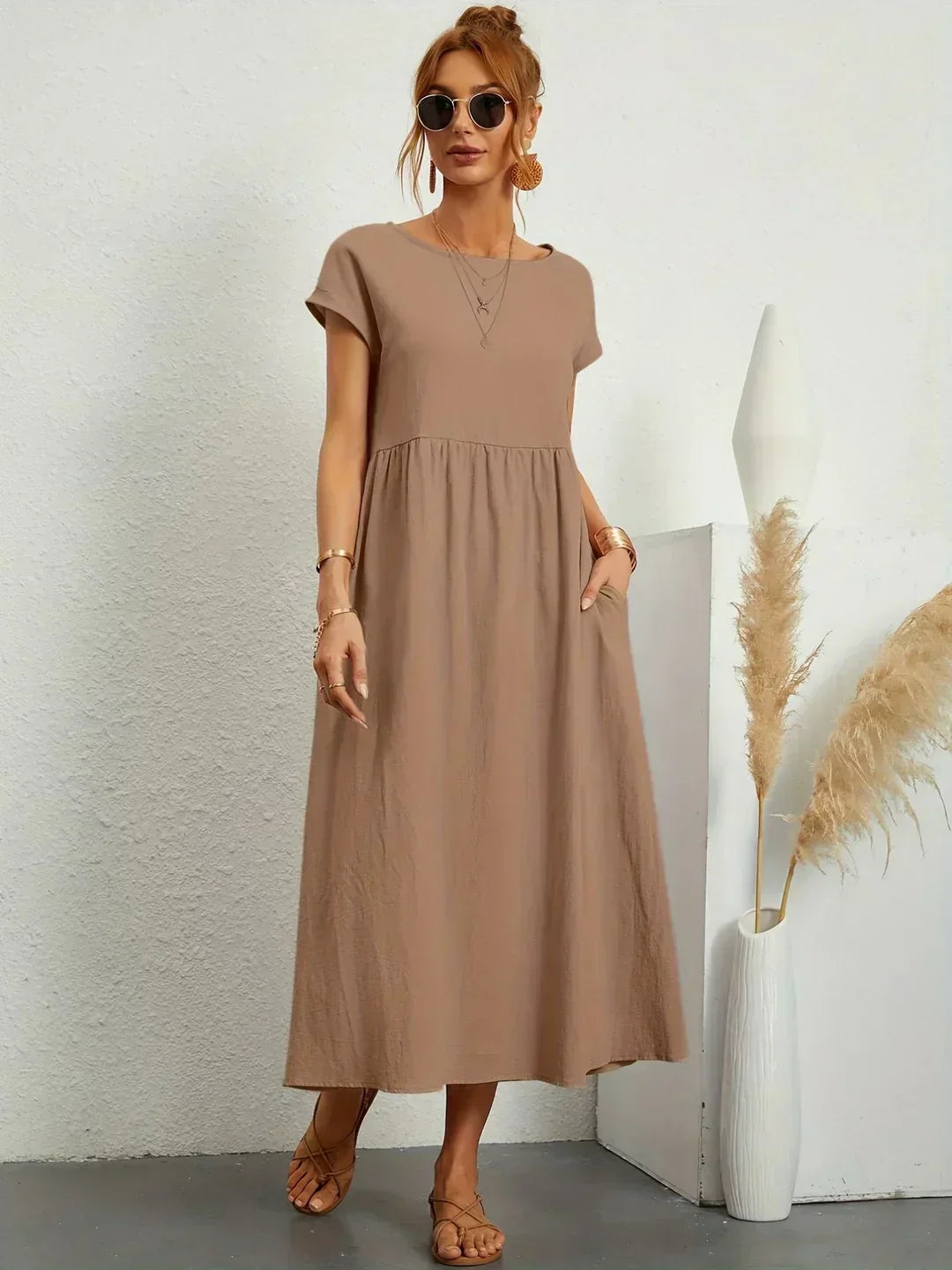 Raquel™ | Vestido midi fluido