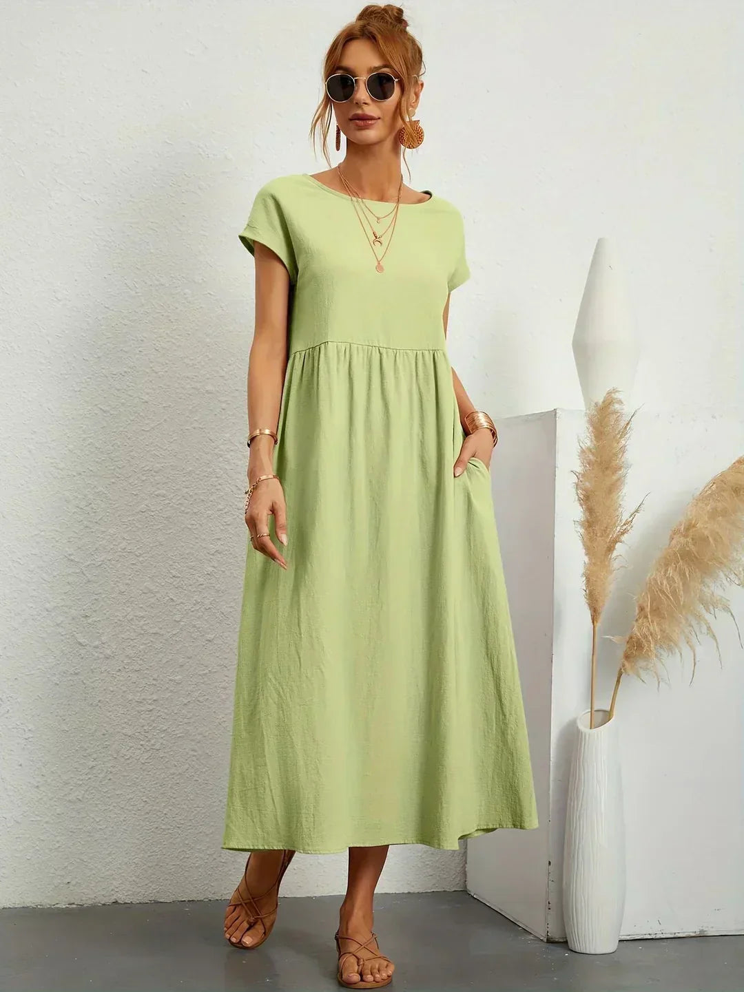 Raquel™ | Vestido midi fluido