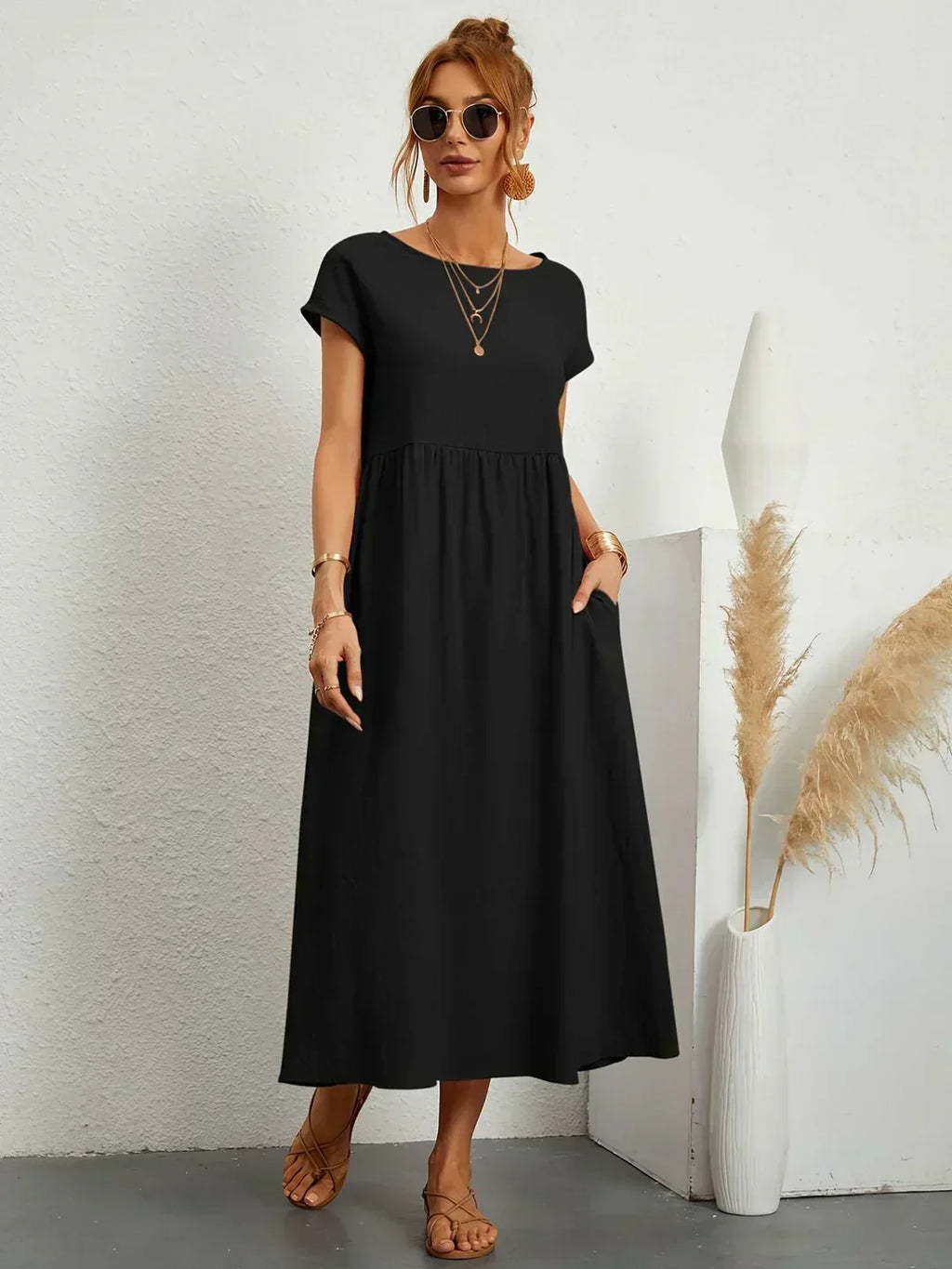 Raquel™ | Vestido midi fluido