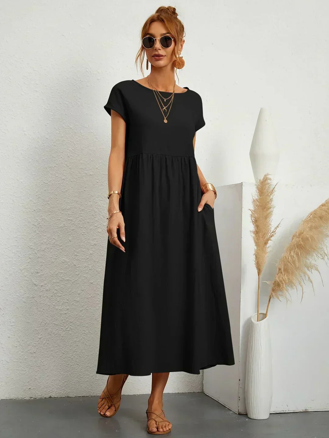 Raquel™ | Vestido midi fluido